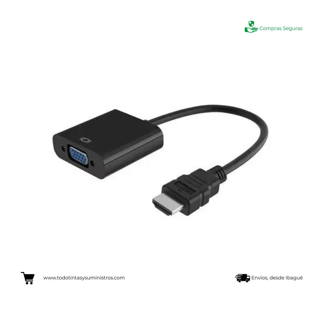 Convertidor Hdmi a Vga  Compumax