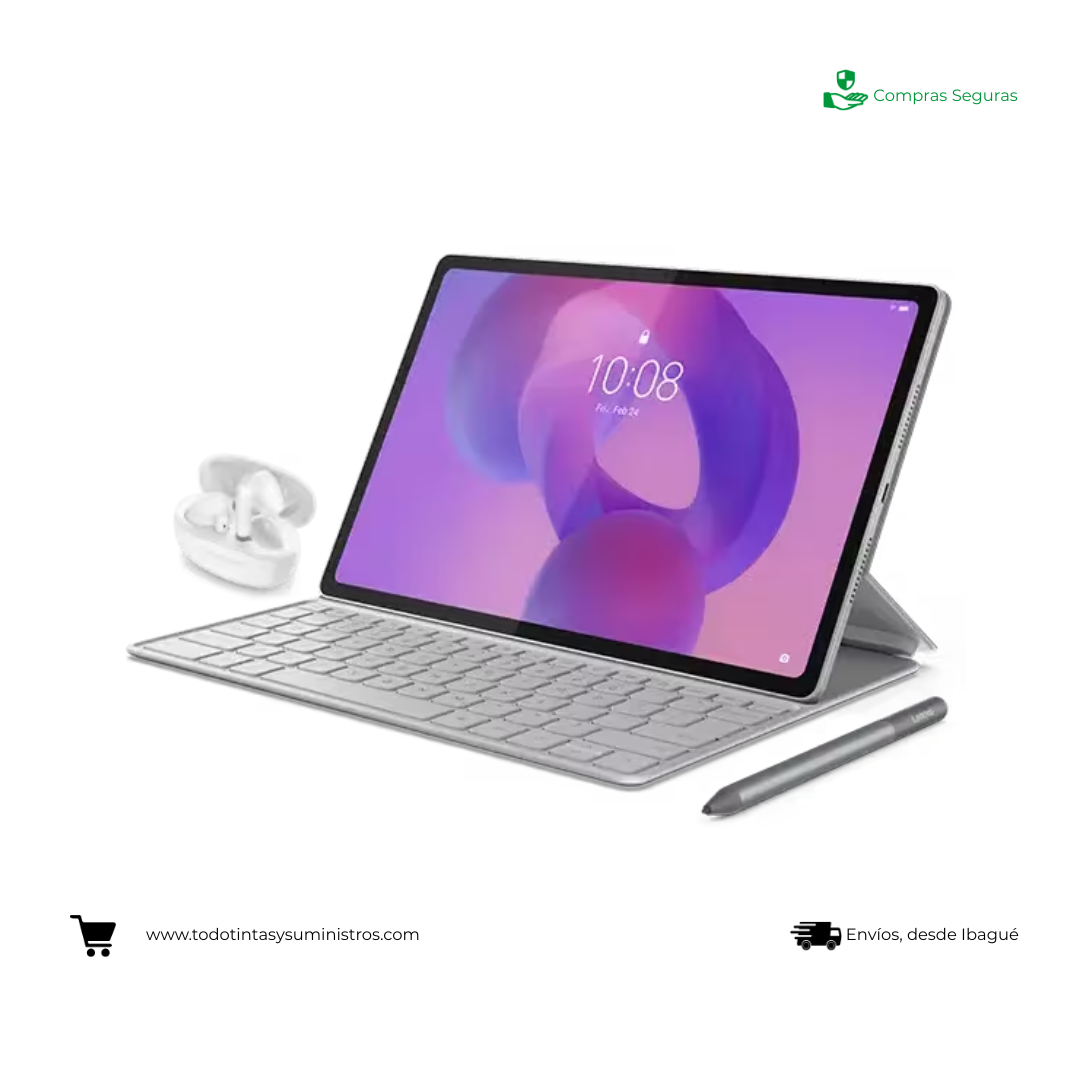 Tablet Lenovo idea tap plus TB361FU Ram 8GB almacenamiento 256GB 12" + Teclado + Lapiz + Audifonos Lenovo E310