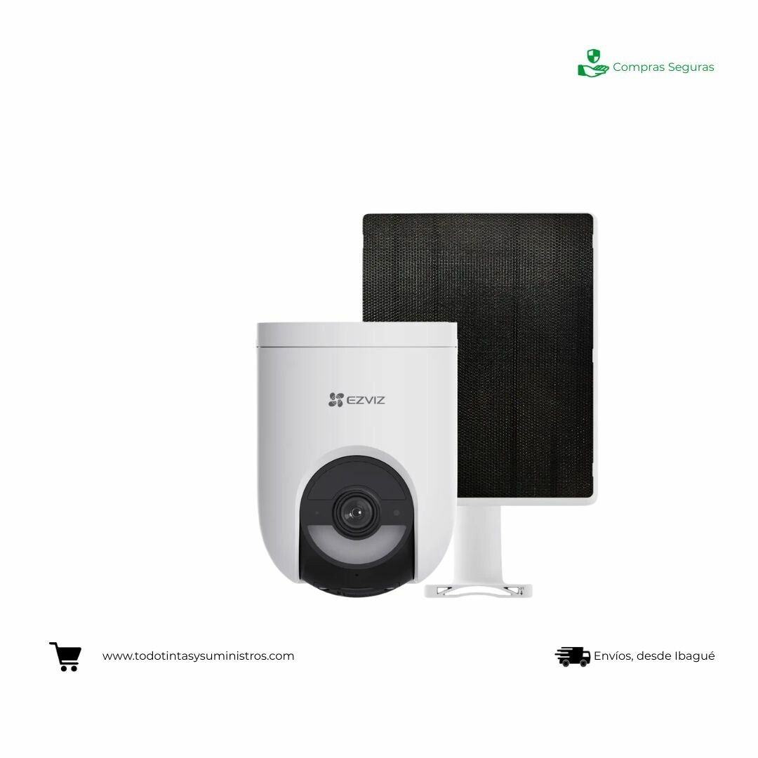Cámara EZVIZ HB8 Wi-Fi con Batería Recargable + Kit Panel Solar