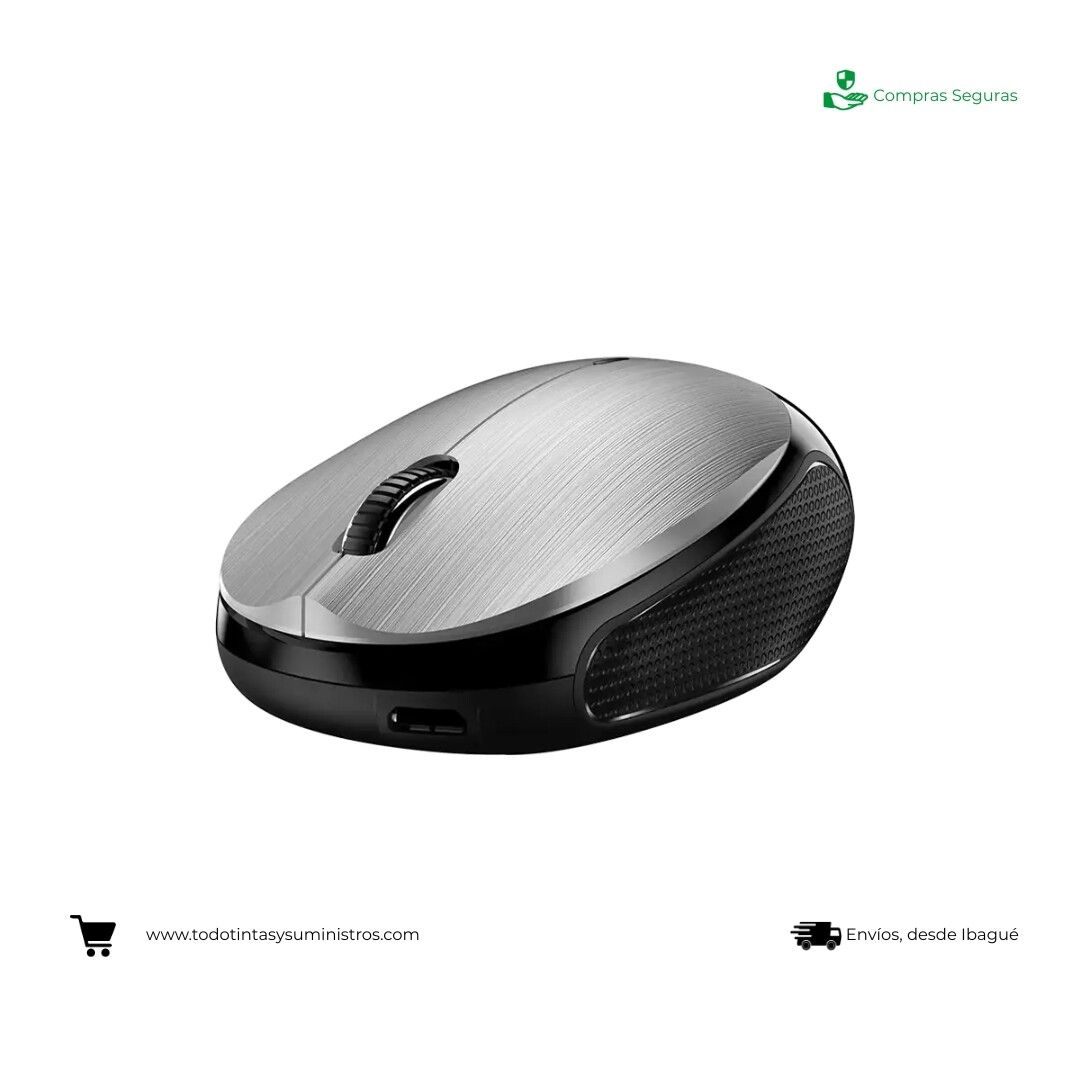 Mouse Genius Nx-9000 Bluetooth Silver Recargable 3