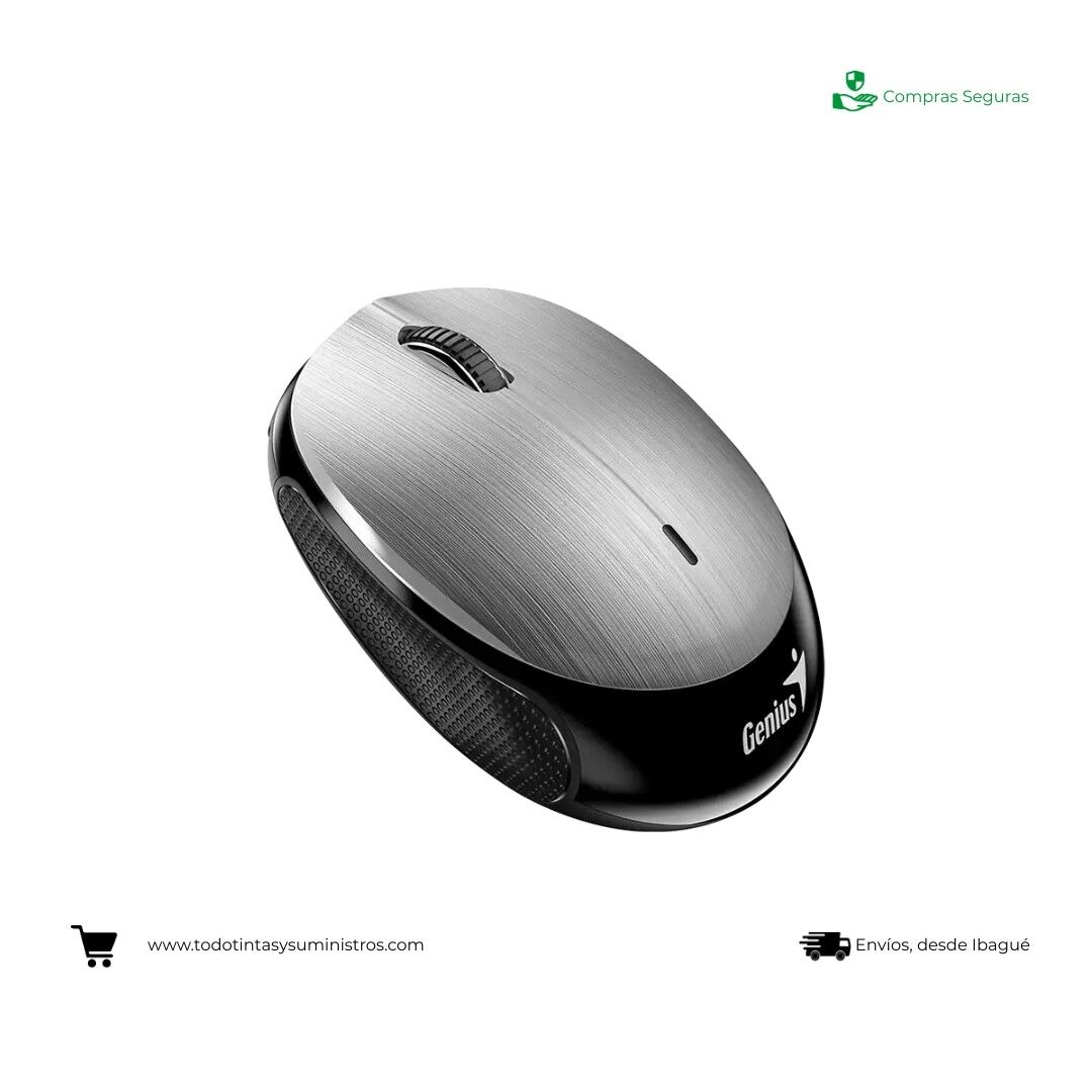 Mouse Genius Nx-9000 Bluetooth Silver Recargable 2