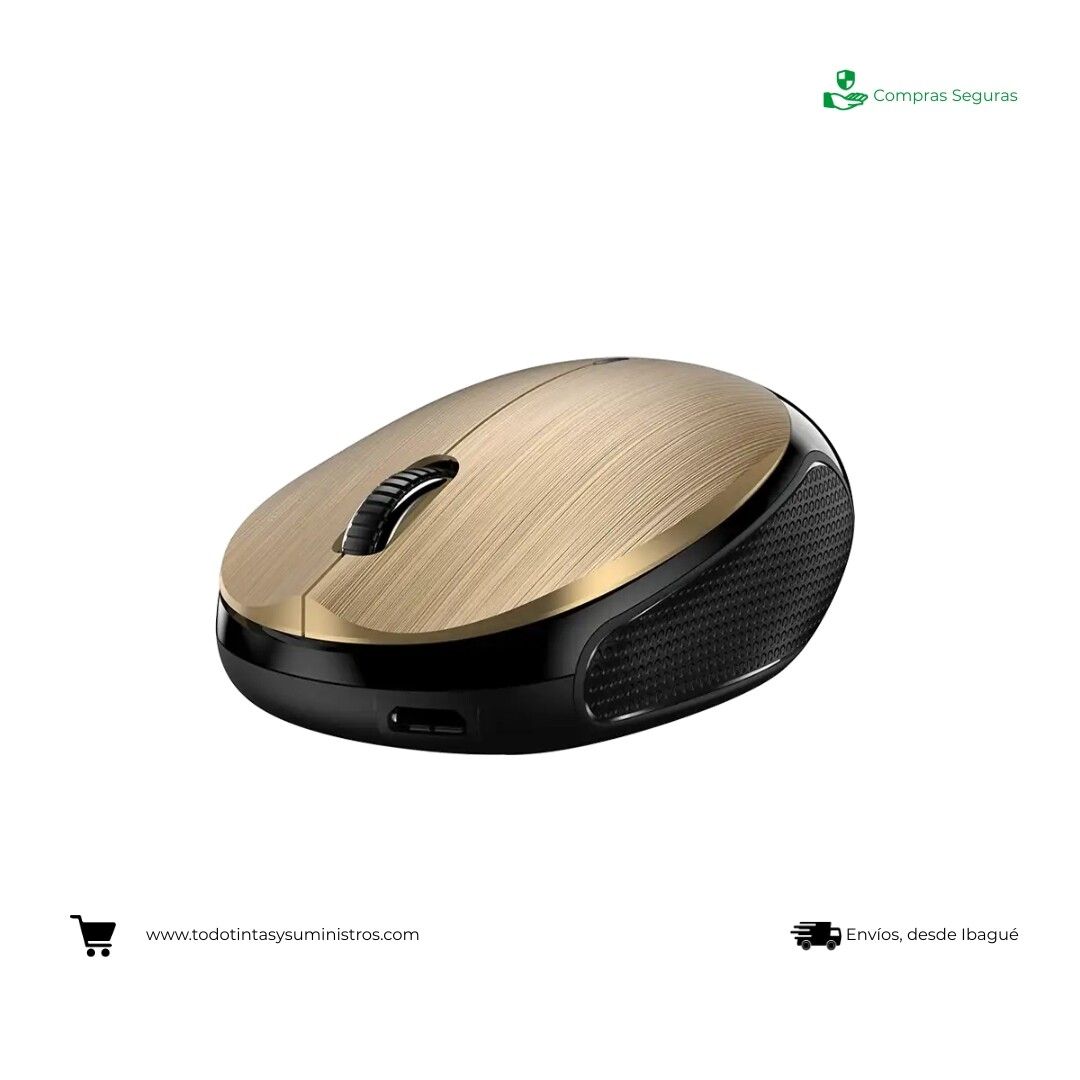 Mouse Genius Nx-9000 Bluetooth Dorado Recargable 3