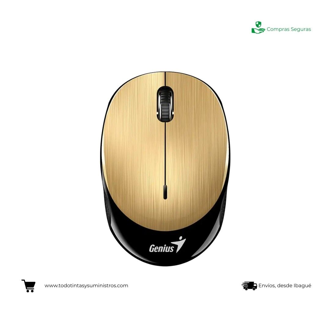 Mouse Genius Nx-9000 Bluetooth Dorado Recargable