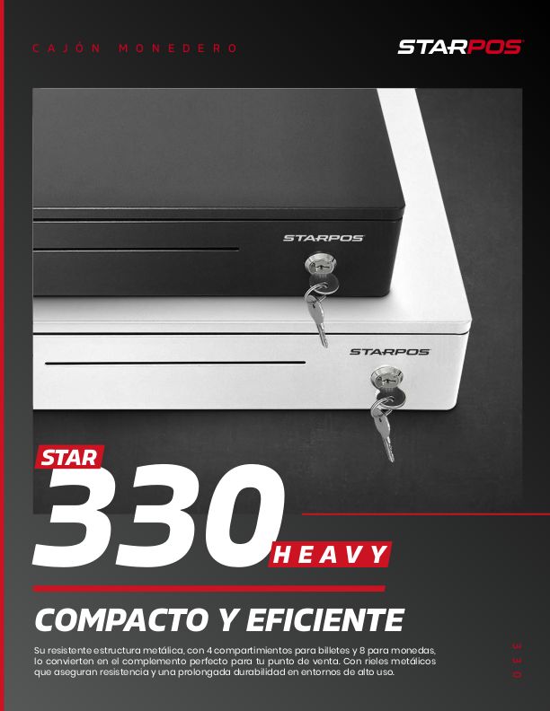 Cajón Monedero STAR POS 330 Blanco 5