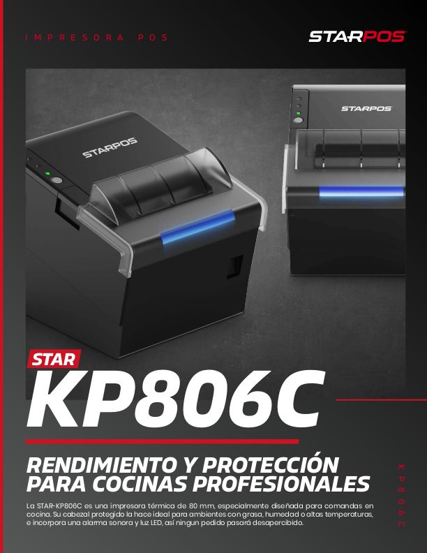Impresora Térmica POS STAR KP806C Comandera 2