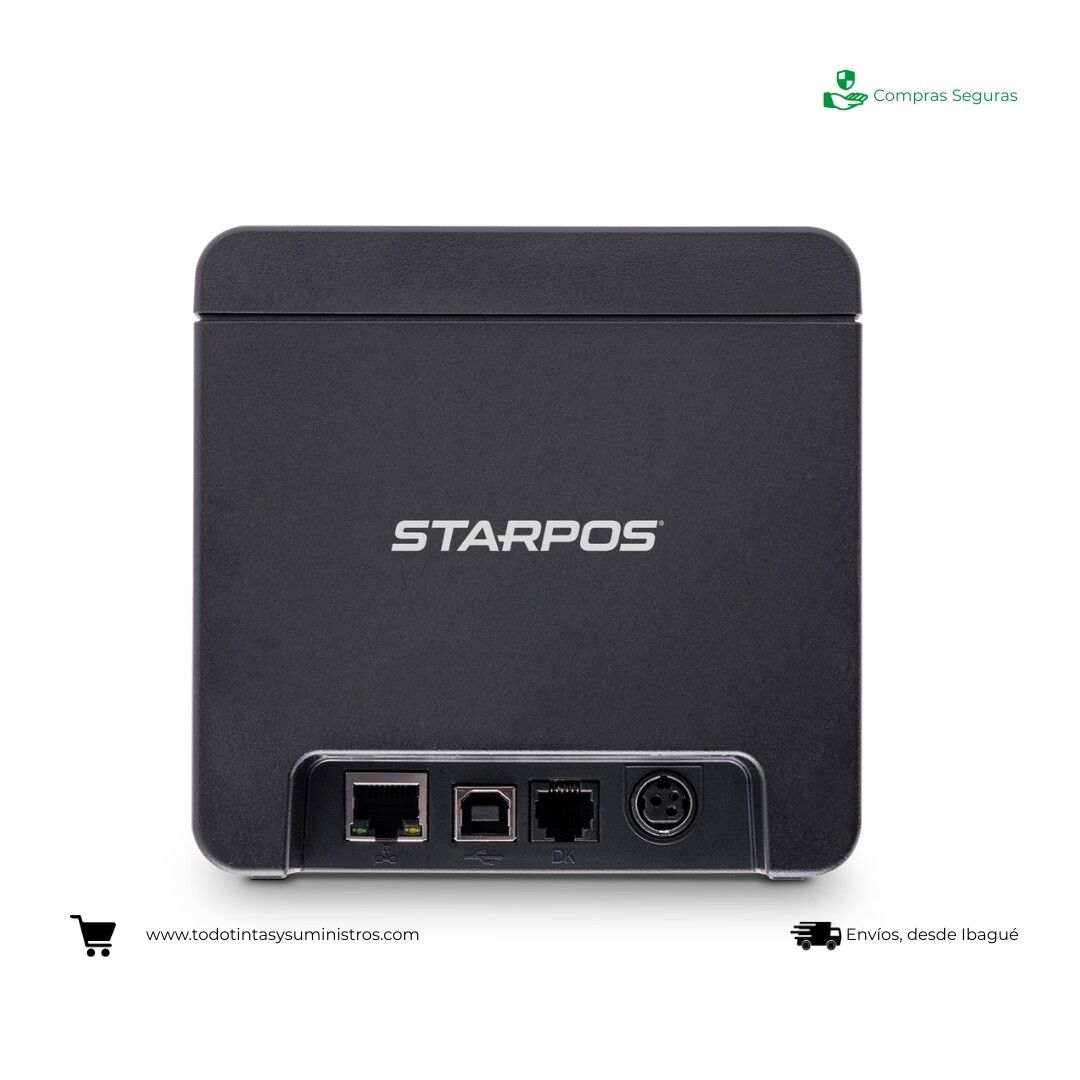 Impresora Térmica POS STAR TP80NC-M USB+LAN NEGRA 3