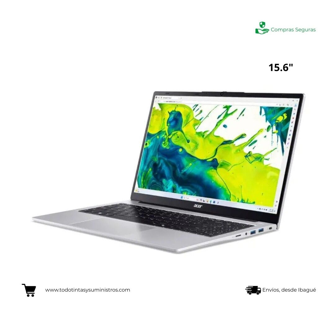 Portátil ACER Aspire Lite AL15-43P-R53C AMD Ryzen 7 5825U Ram 16Gb Ddr4 Ssd 1Tb 3