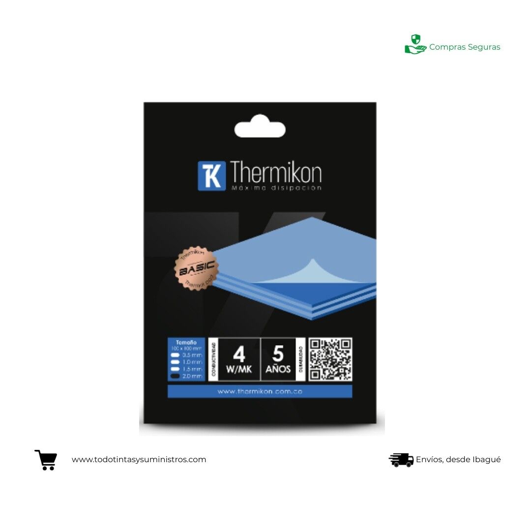 Thermal pad Thermikon  2.0MM 4W-Mk – 100x100MM