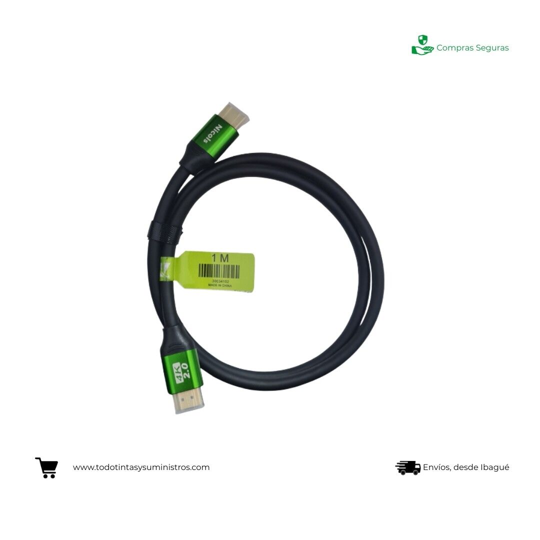 Cable HDTV 2.0 1Mts 4K Nicols 4