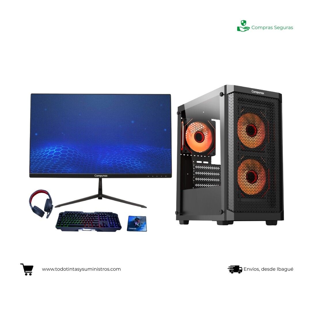 Computador Compumax Gamer Ryzen 5-5600GT Ram 16Gb Ssd 500Gb 23.8" Trinity 2
