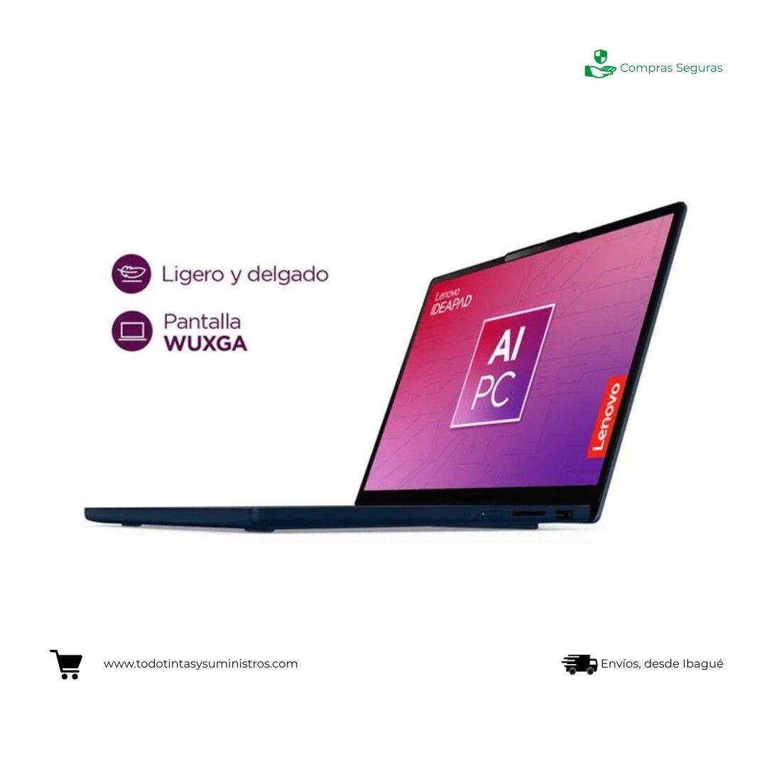 Portátil Lenovo Ideapad slim 3 15AHP10 Ryzen 5 8640Hs Ram 8Gb Ssd 512Gb 15.3" 4