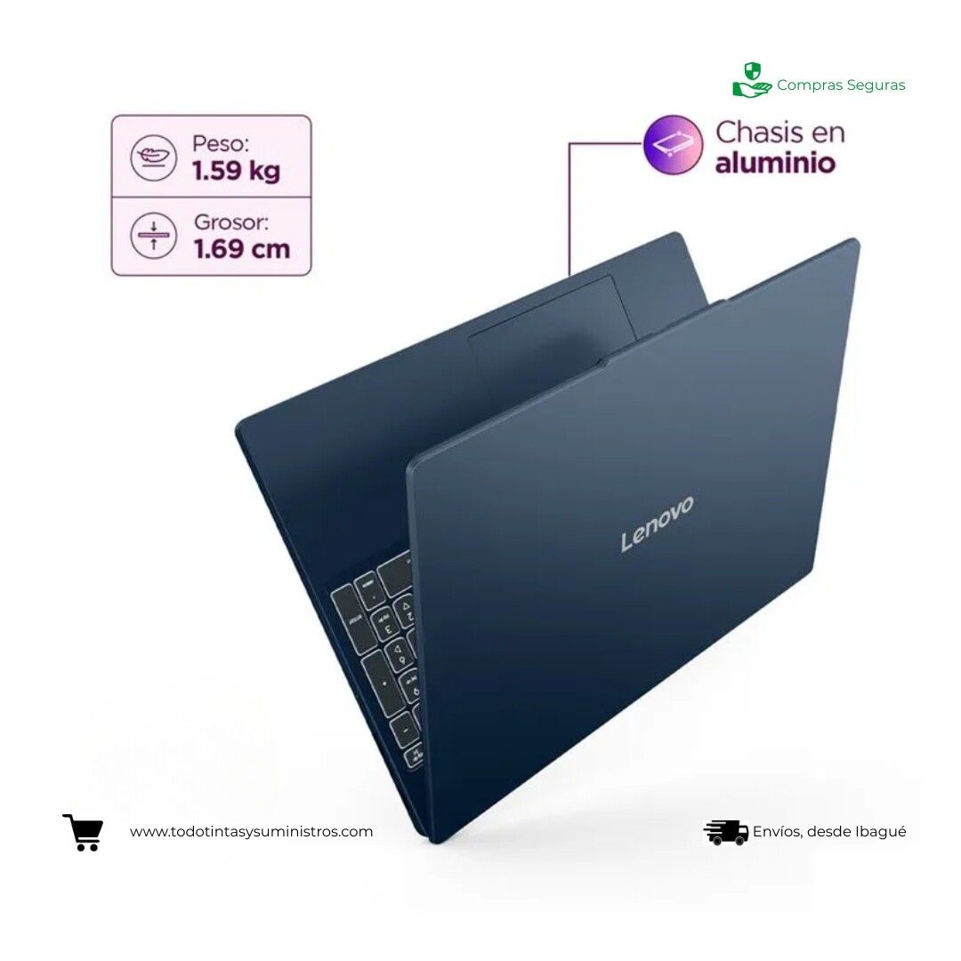 Portátil Lenovo Ideapad slim 3 15AHP10 Ryzen 5 8640Hs Ram 8Gb Ssd 512Gb 15.3" 5