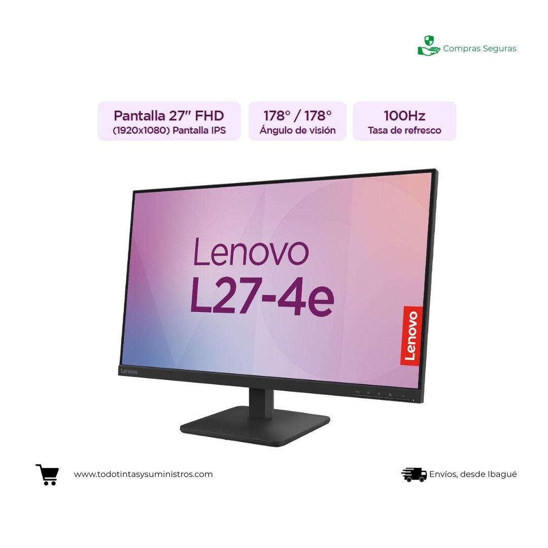 Monitor Lenovo L27-4e  27" 2