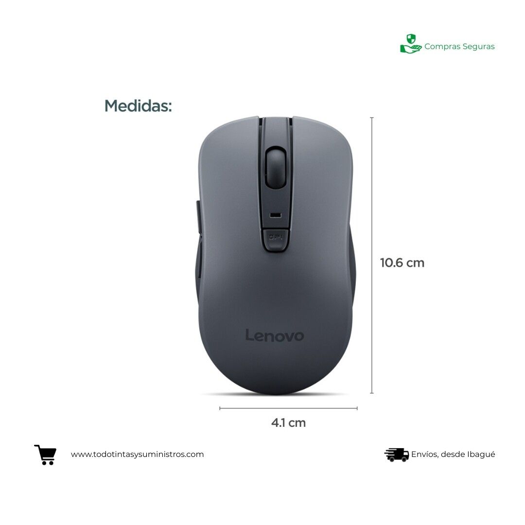 Mouse silencioso Bluetooth Lenovo WL310 3