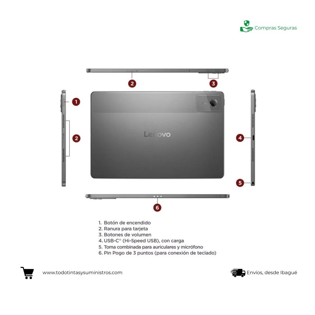 Tablet Lenovo TB336FU Edición Especial FIFA 8GB Ram - 128GB Almacenamiento +Folio +PFIFAW LUNAGREY 4