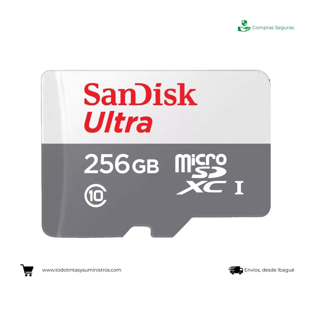Memoria Micro SD Sandisk ultra 256Gb
