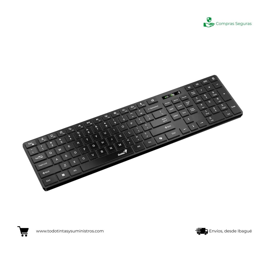 Teclado Genius Inalámbrico KB 7250 BT Negro 2