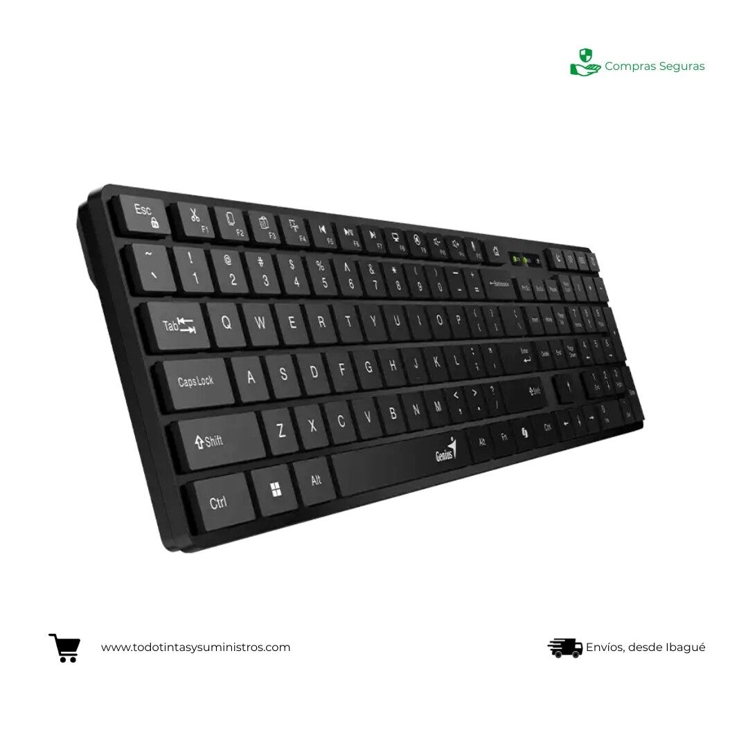 Teclado Genius Inalámbrico KB 7250 BT Negro 3