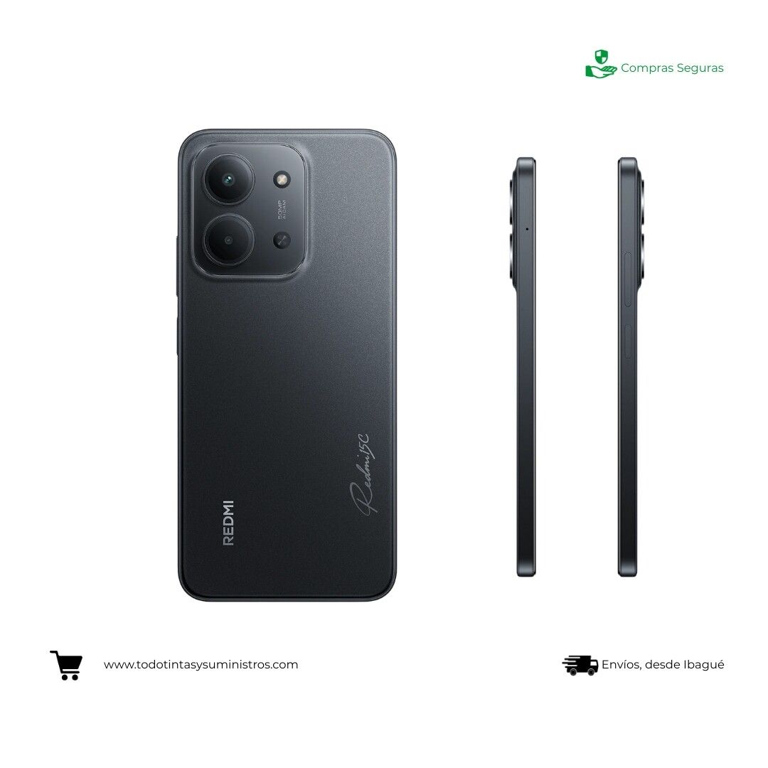 Celular Xiaomi Redmi 15C 4Gb + 256GB Negro ocaso 2