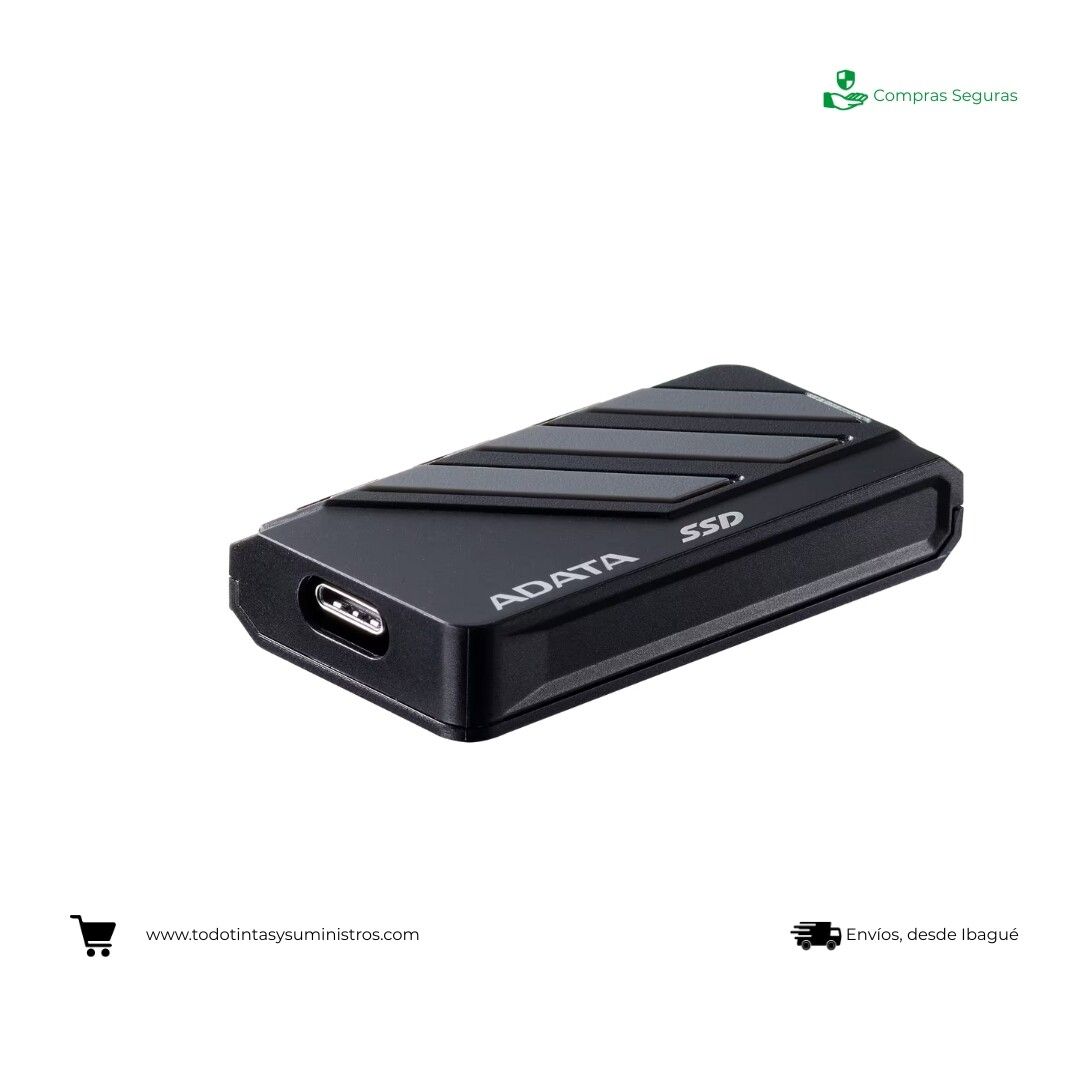 Unidad de estado solido externo adata SC735 1TB tipo C gris 2