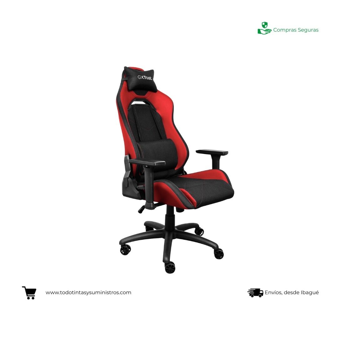 Silla Gamer Trust GXT 714R Ruya  Negro y Rojo 2