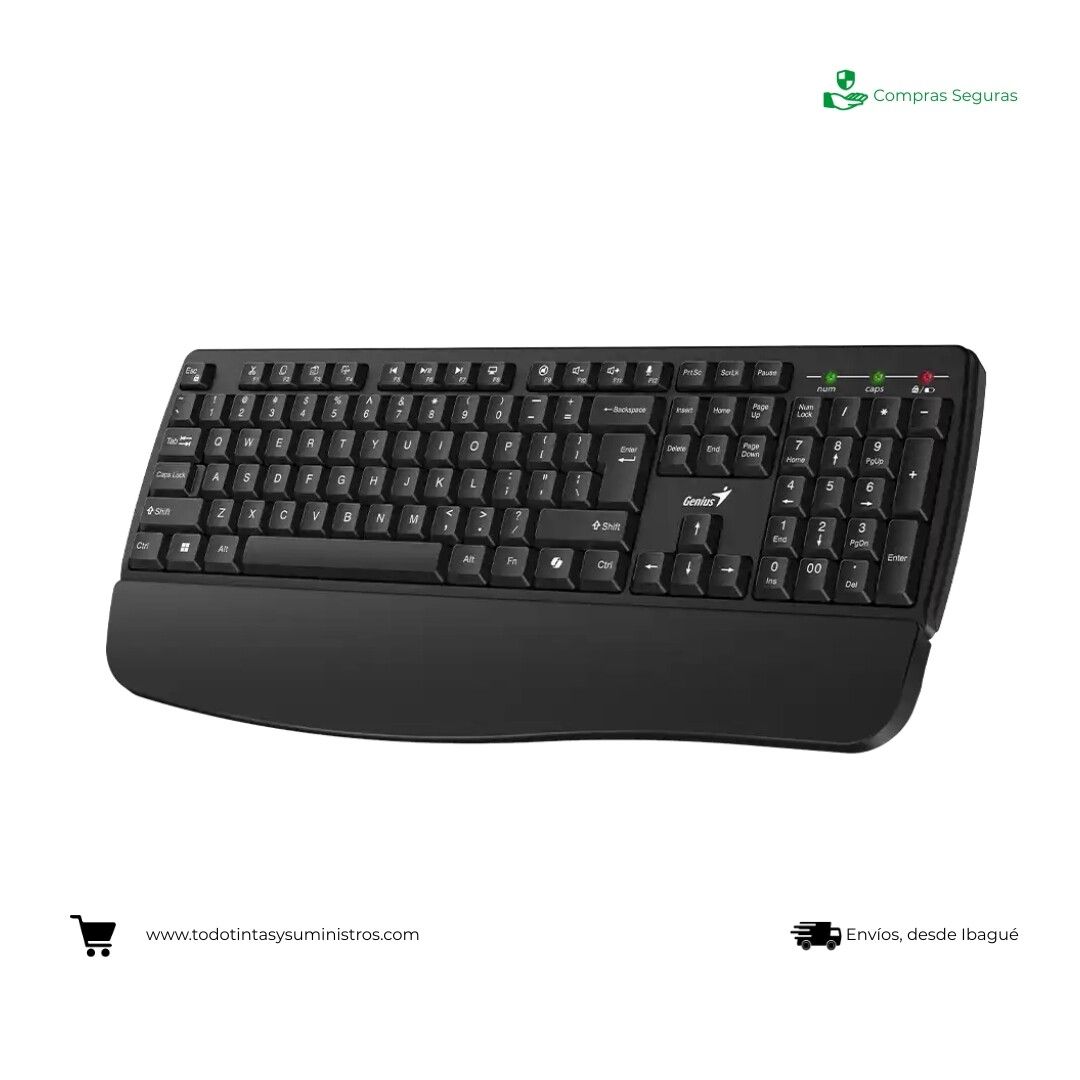 Teclado inalámbrico Copilot con reposamuñecas KB-7123 2