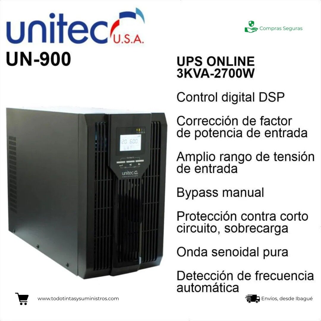 Ups Unitec Online 3Kva 3