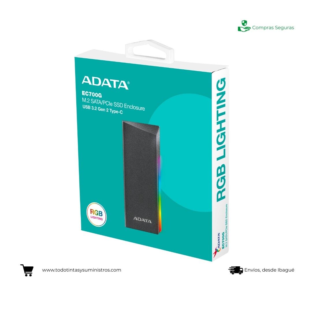 Caja Disco Duro EC700G M2 Adata 4