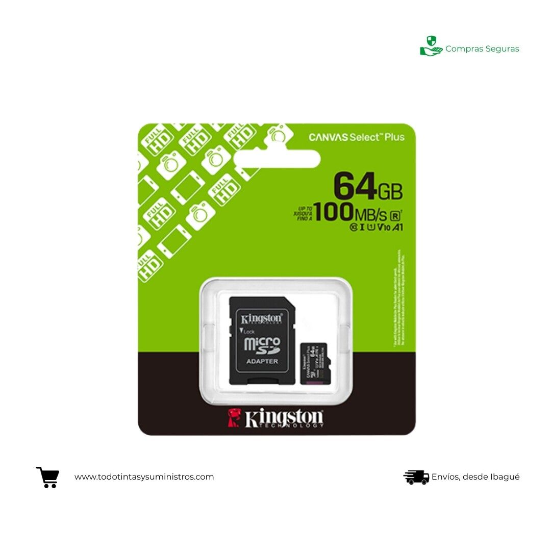 Memoria Micro Sd 64GB Canvas Kingston