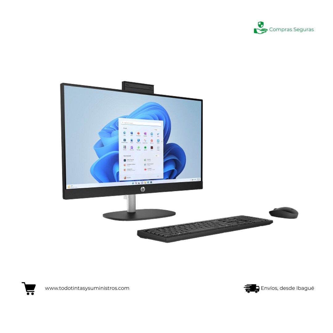 Todo en uno HP 24" -cr0253la Ryzen 5 Ram 8Gb Ssd 512Gb 2