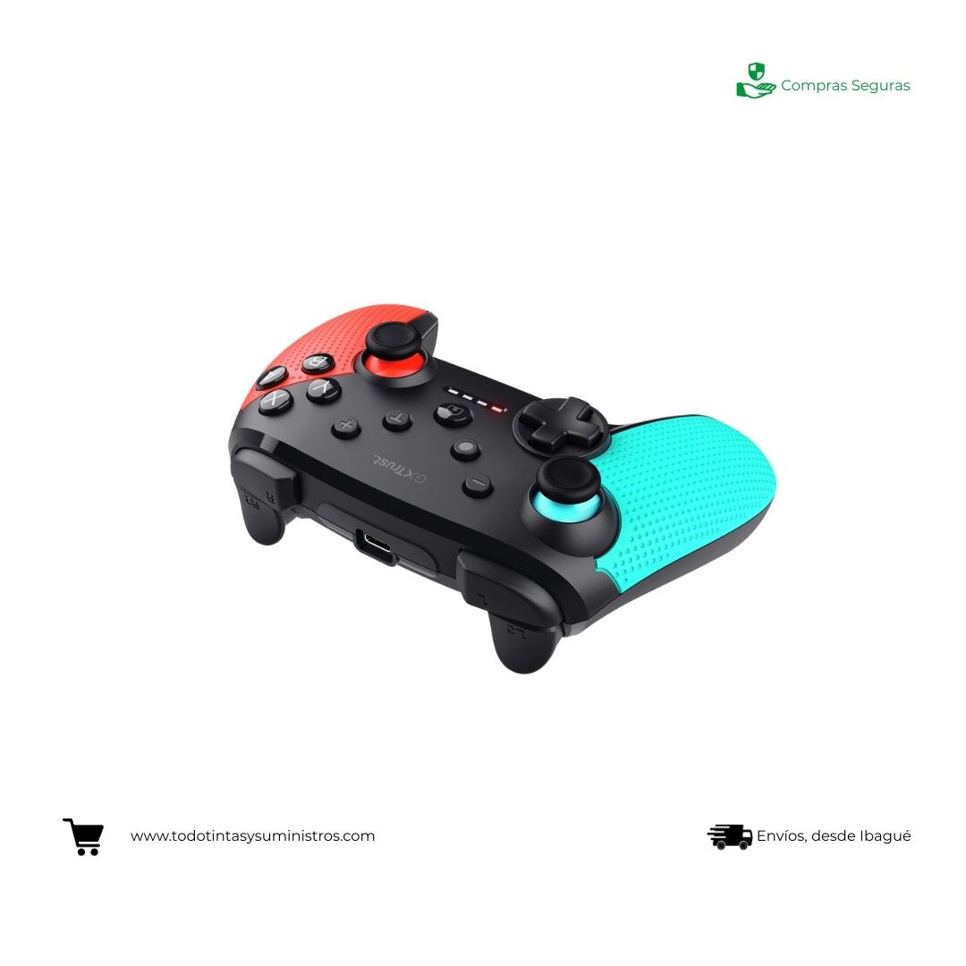 Control gamer GXT 1246B Muta - Mando inalámbrico para Nintendo Switch y Nintendo Switch 2 3