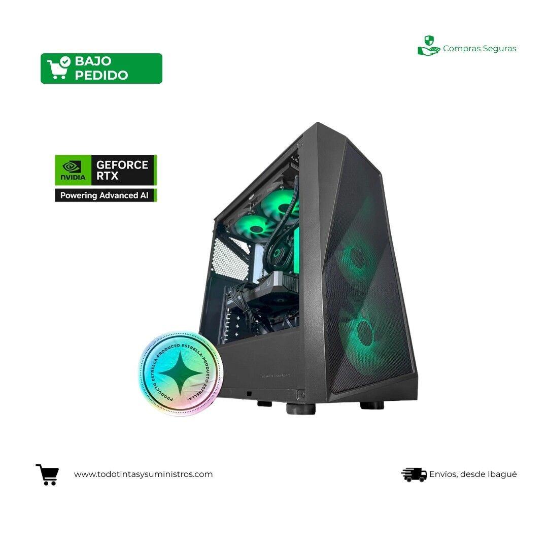 PC Gamer Amethyst TA163 AMD Ryzen 5 7500F RTX 5060 Ti 16GB RAM 32GB M.2 1TB