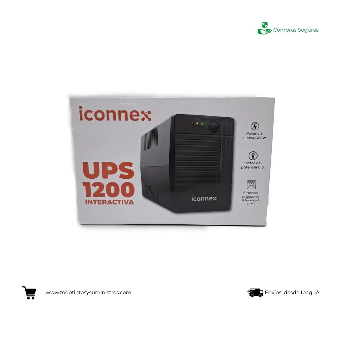Ups interactiva iconnex Gp1200 - 800va