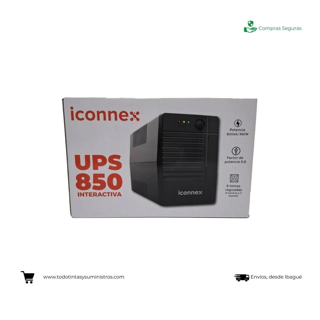 Ups interactiva iconnex Gp850 - 600va