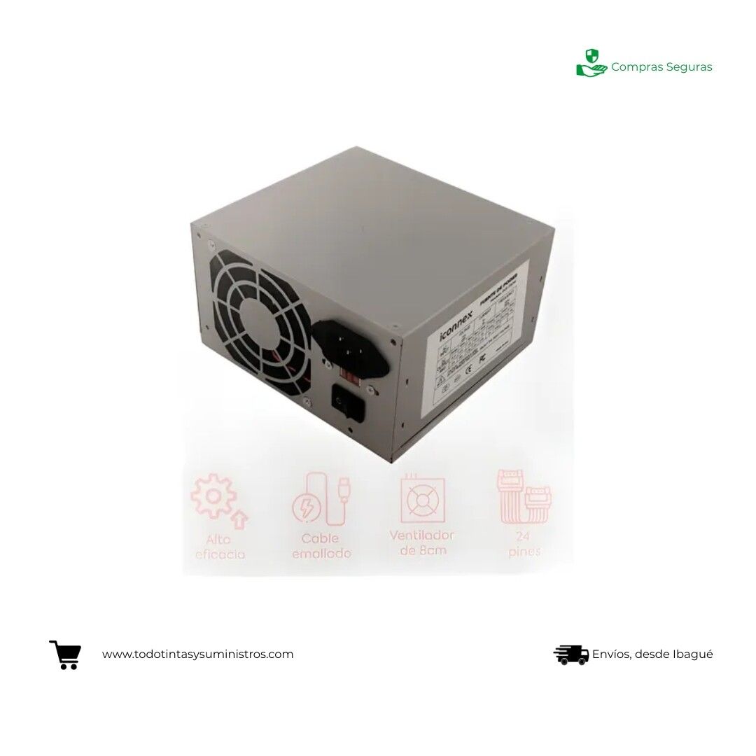 Fuente de poder iconnex inx-750 2