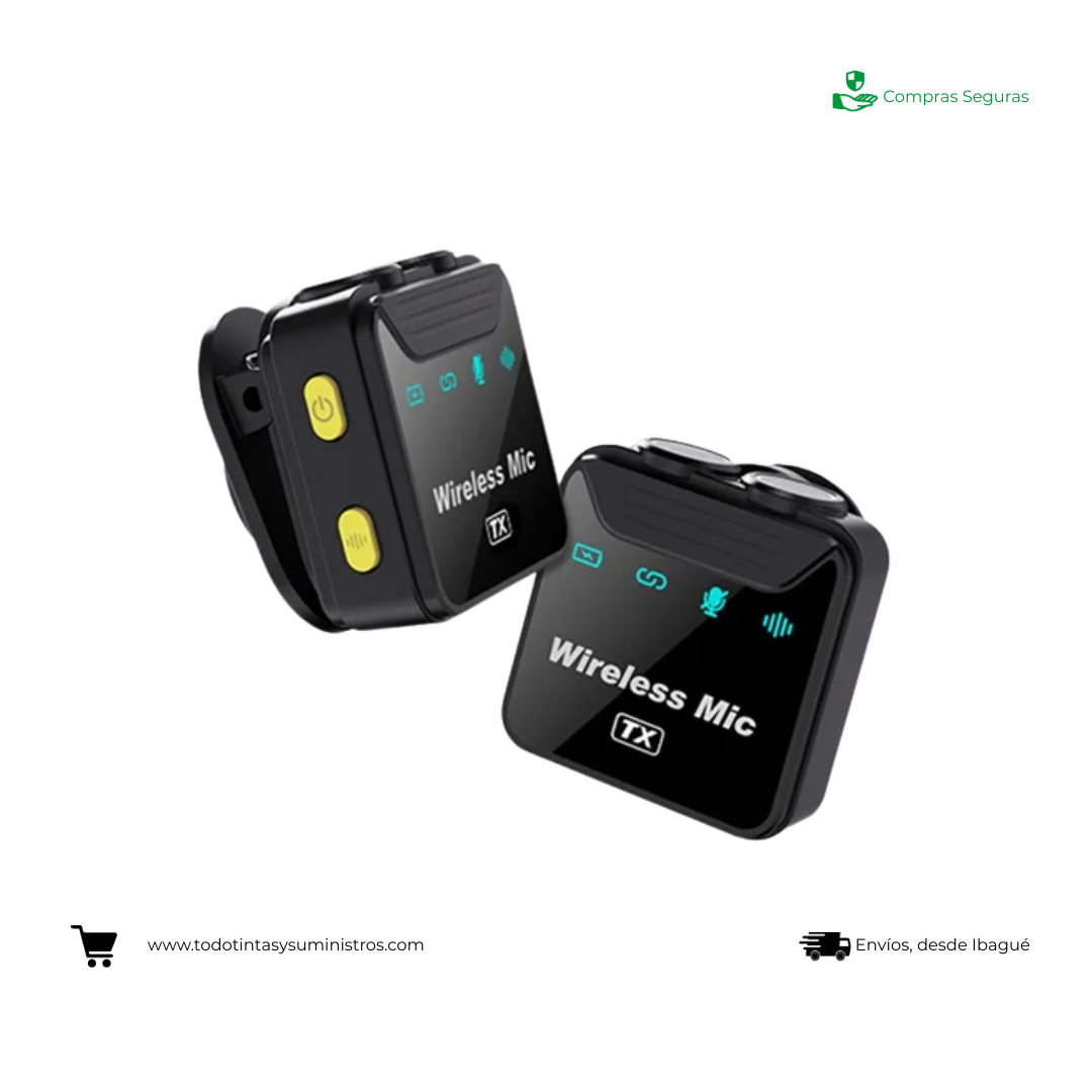 Micrófono solapa Sx23 2-en-1 con Estuche de Carga 3