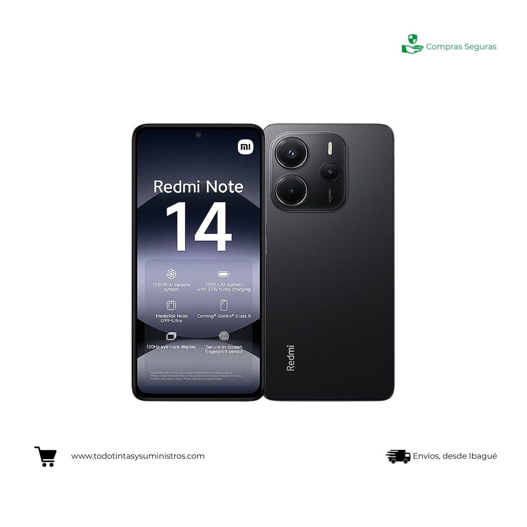 Celular xiaomi redmi Note 14 6Gb + 128Gb Black