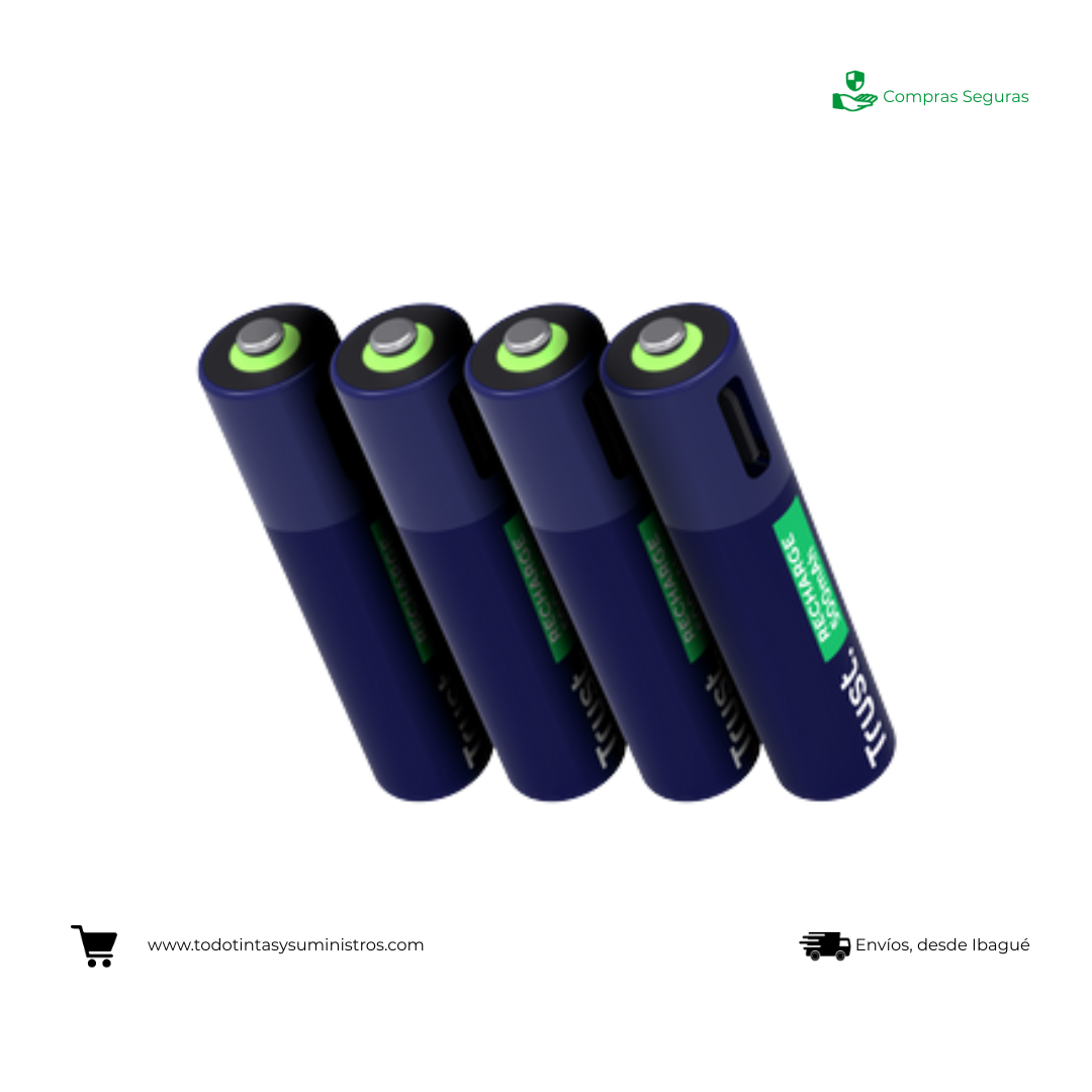 Batería recargable tipo C  AAA  - 4Und 2