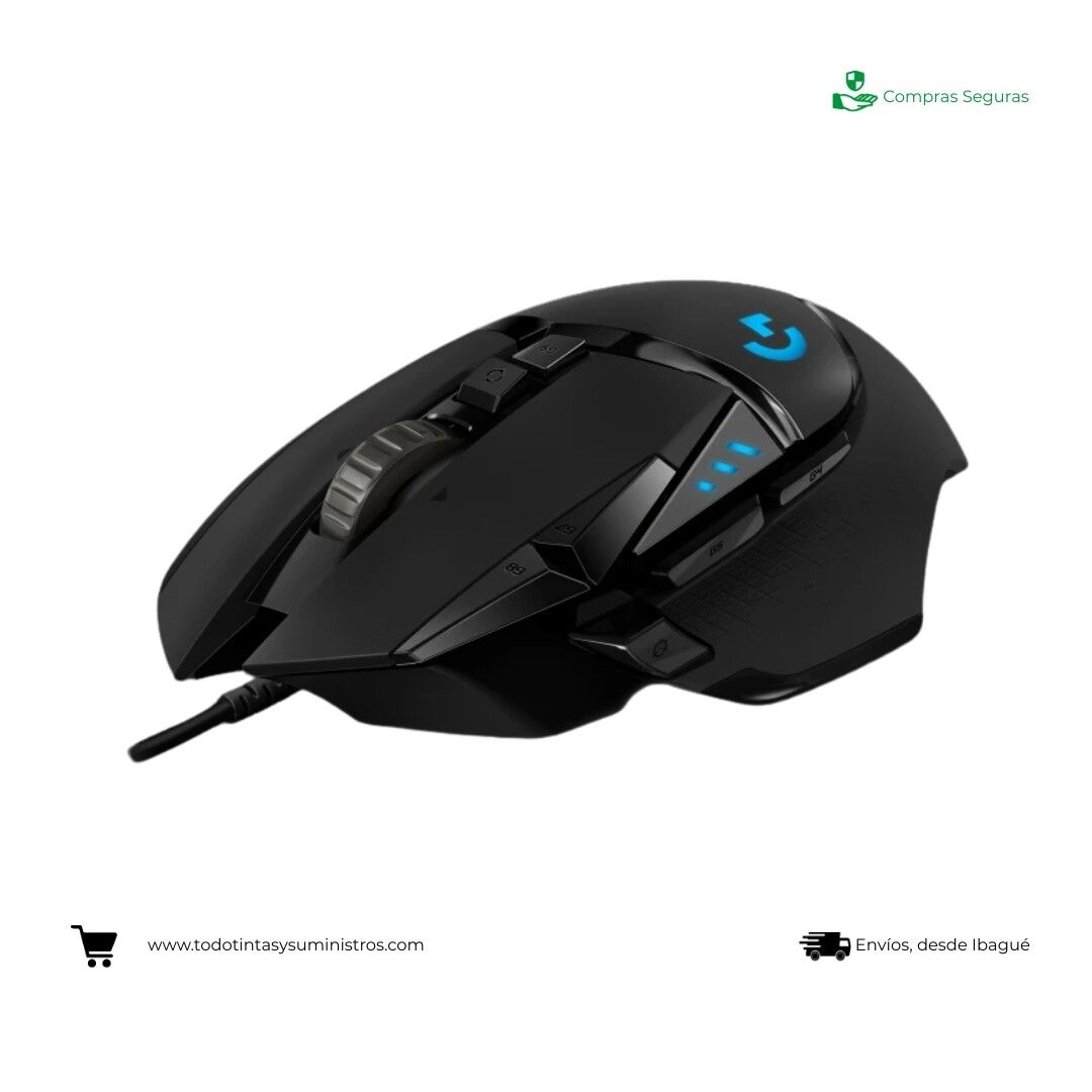 Mouse Gamer Logitech G502 Alámbrico Negro 3