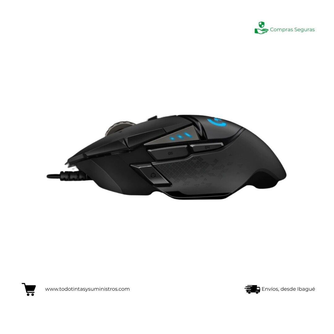 Mouse Gamer Logitech G502 Alámbrico Negro 2
