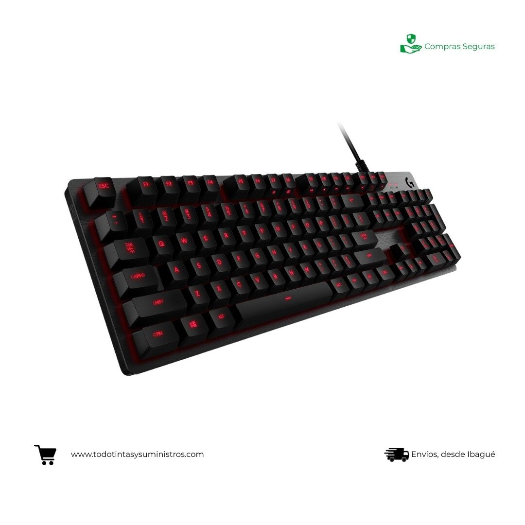 Teclado Logitech G413 Negro alámbrico rgb
