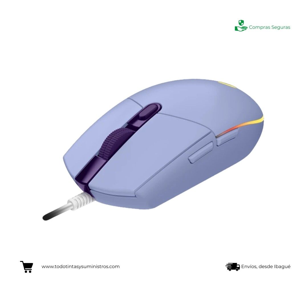 Mouse Gamer Logitech G203 LIGHTSYNC RGB Lila 3