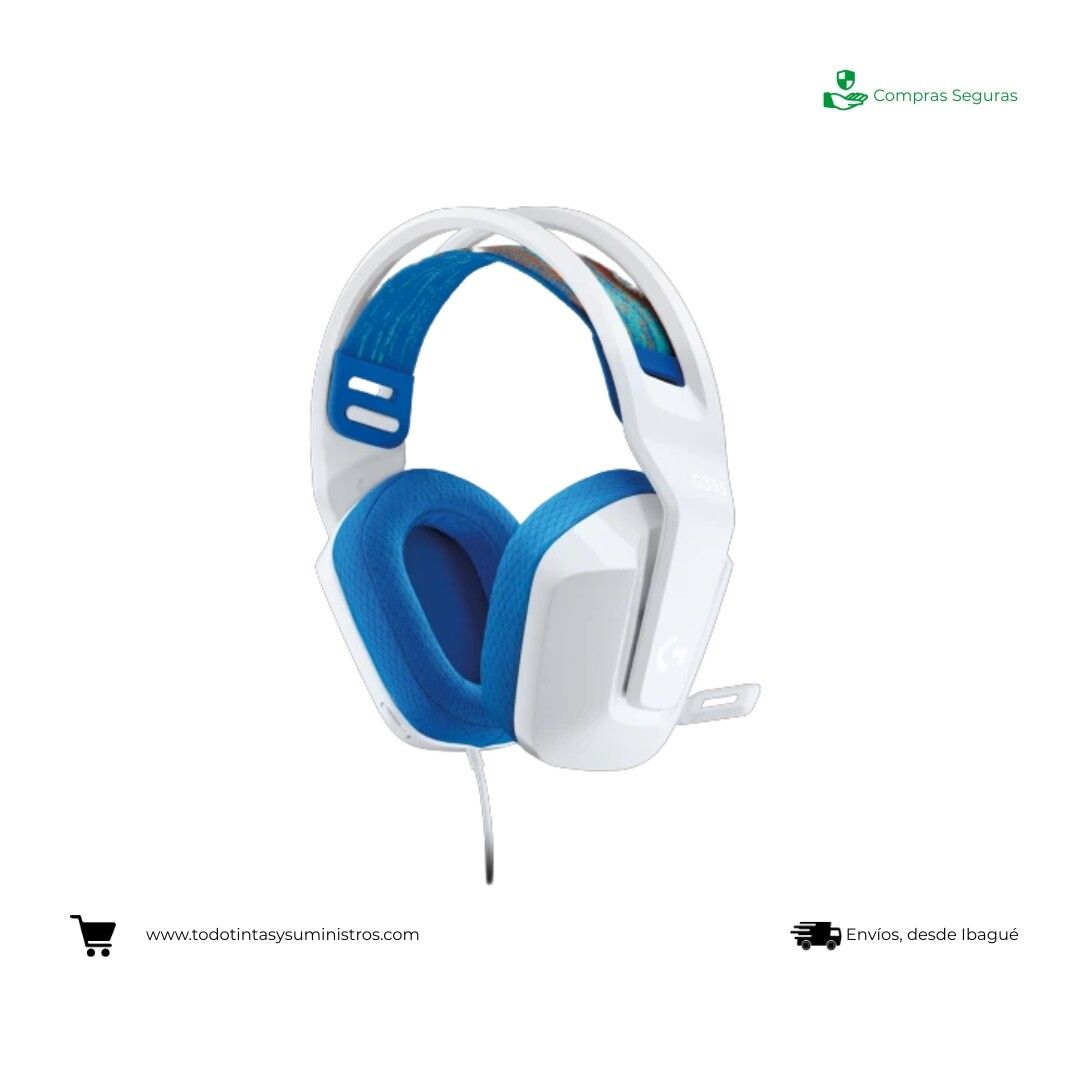 Diadema Logitech G335 Blanca alámbrica 2