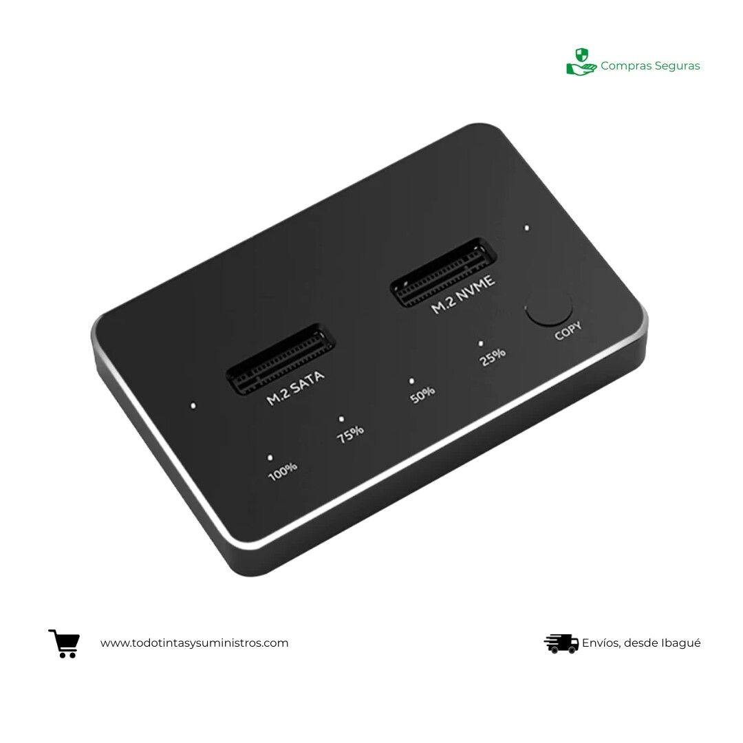 Clonador Dual Bay M.2 SSD Docking Station 2