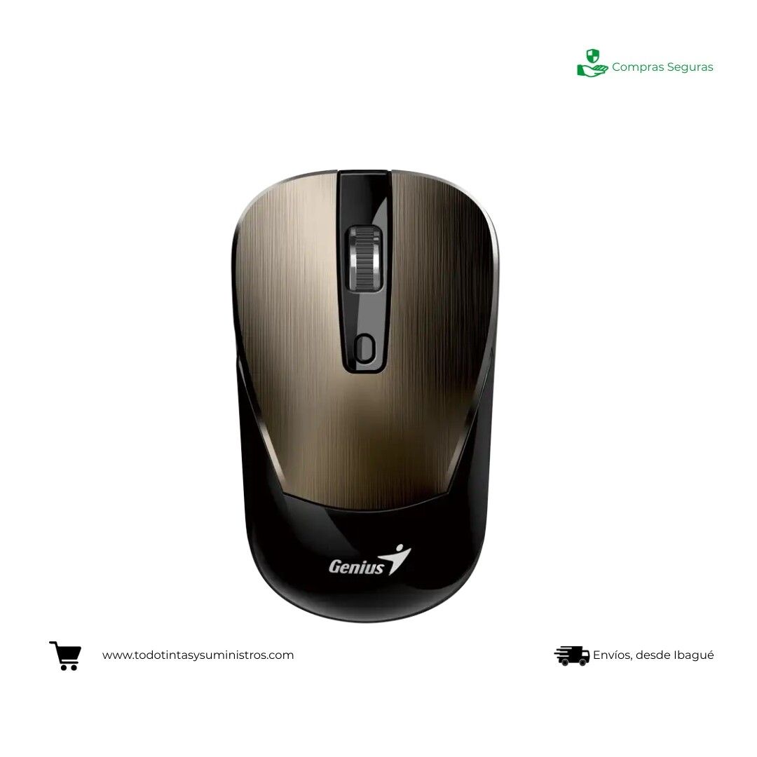 Mouse Genius NX-7125 Negro Chocolate Inalámbrico