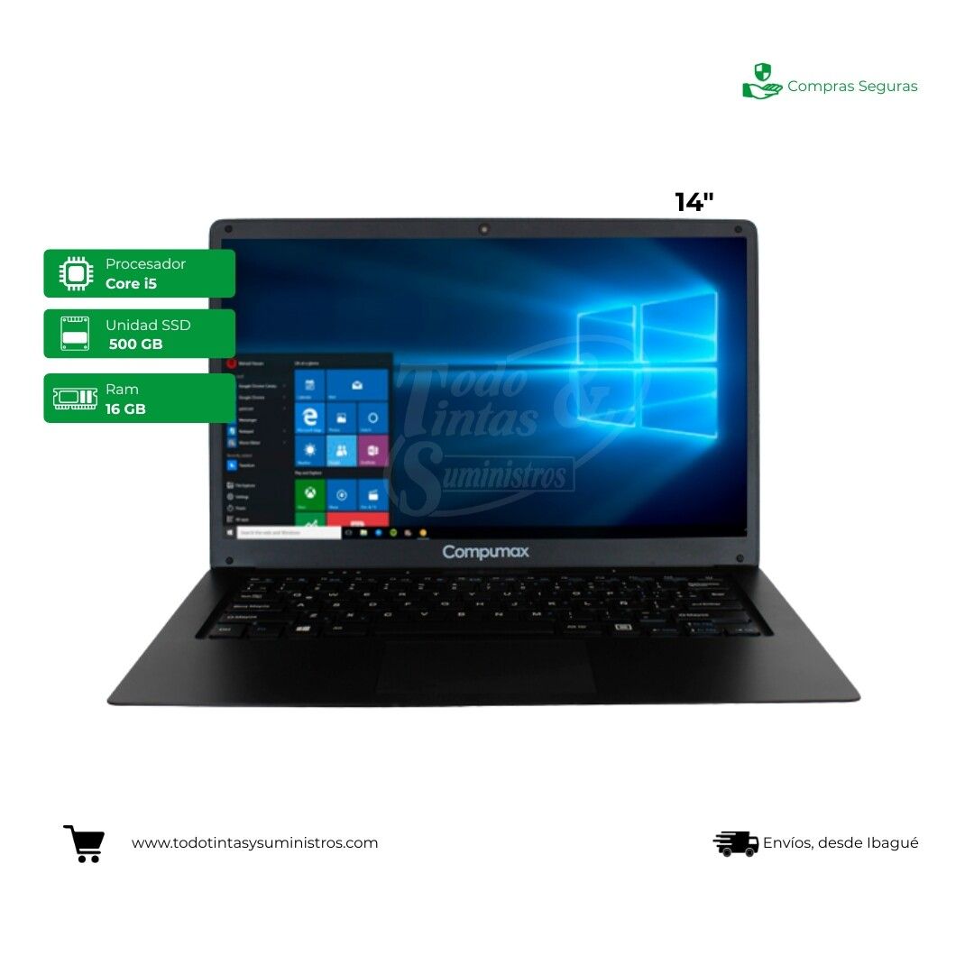 Portátil Compumax 14" Core I5-13500H Ram 16gb Ssd 500Gb