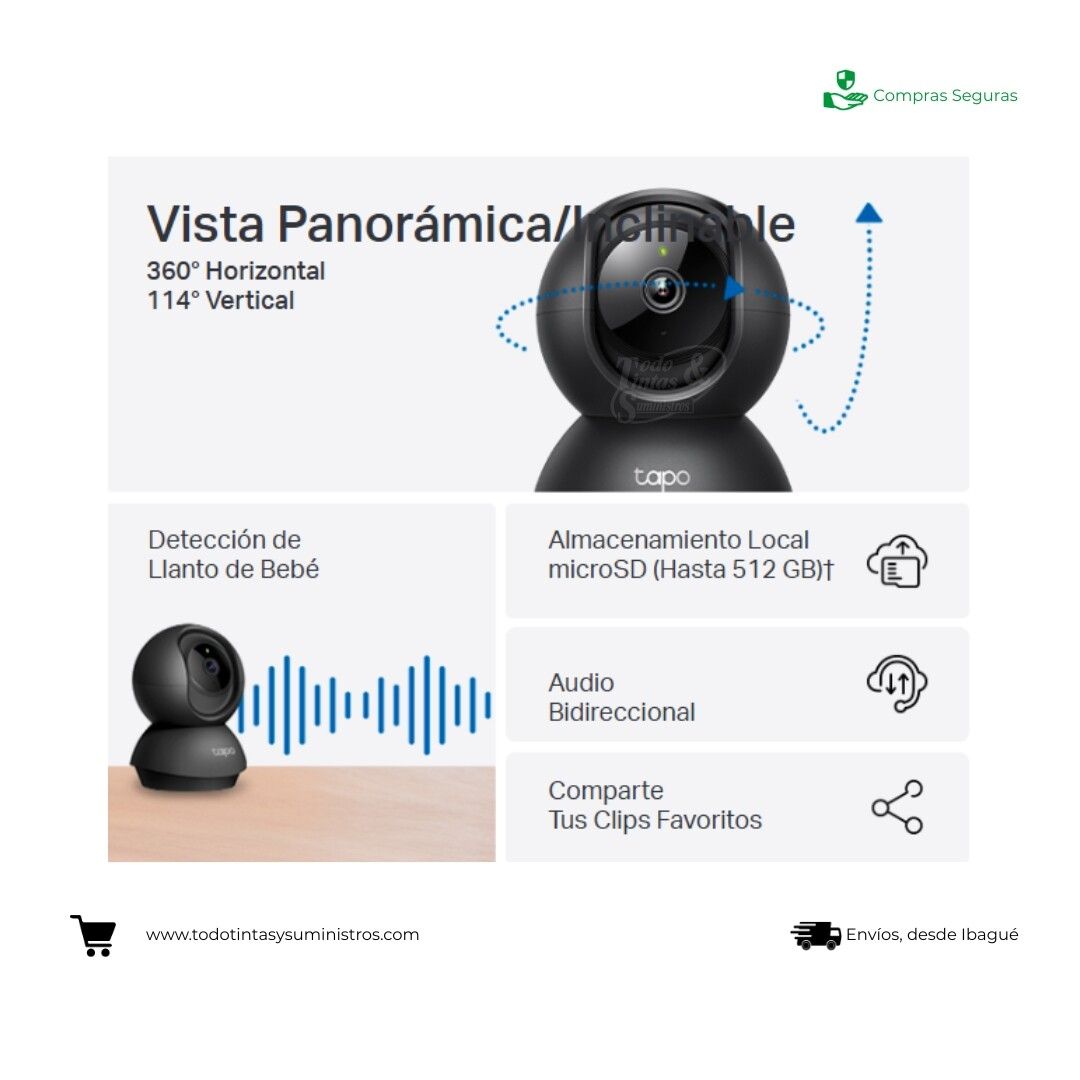 Cámara TP Link TAPO C201 WIFI 2
