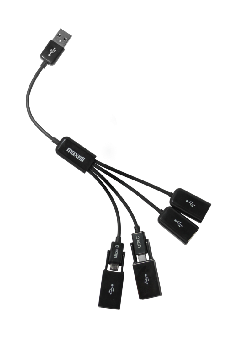 Hub USB Flexible de 4 Puertos Maxell USB-FlexC 2