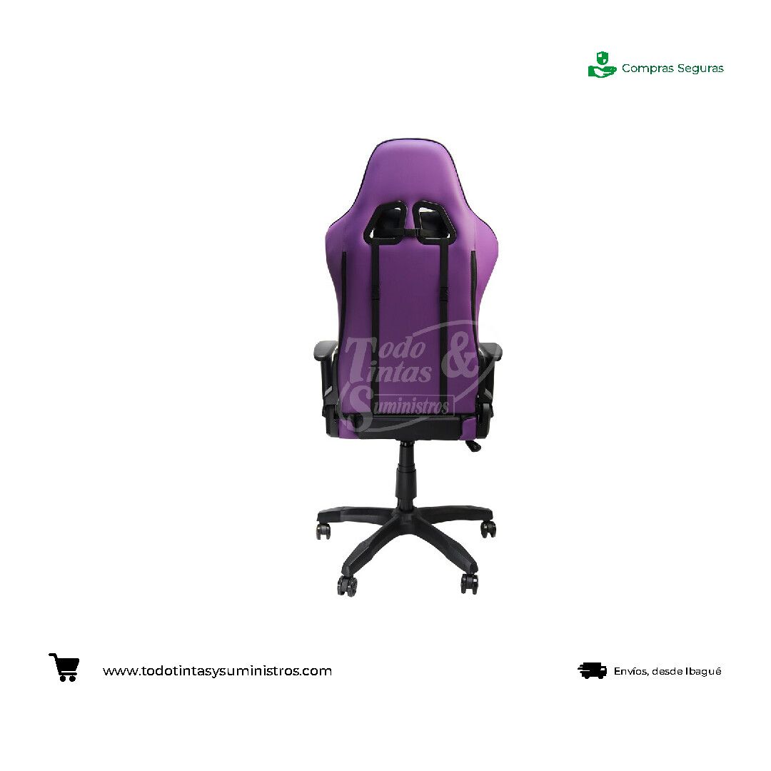 Silla gamer Falconx Ref SD-205 Purpura + negro 3