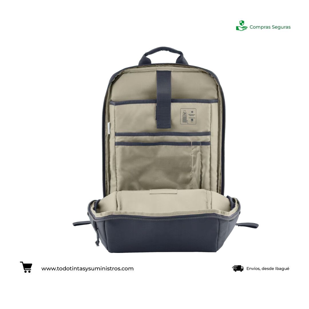 Morral HP Travel 15.6" Gris Azul 2